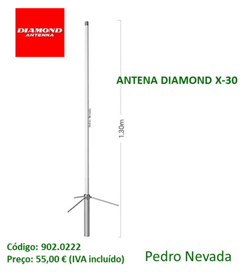 Return Corresponding Custodian ANTENA DIAMOND X-30 | Pedro Nevada